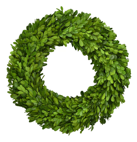 14” Preserved Boxwood Country Manor Wreath