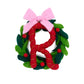 Initial Wreath Ornament