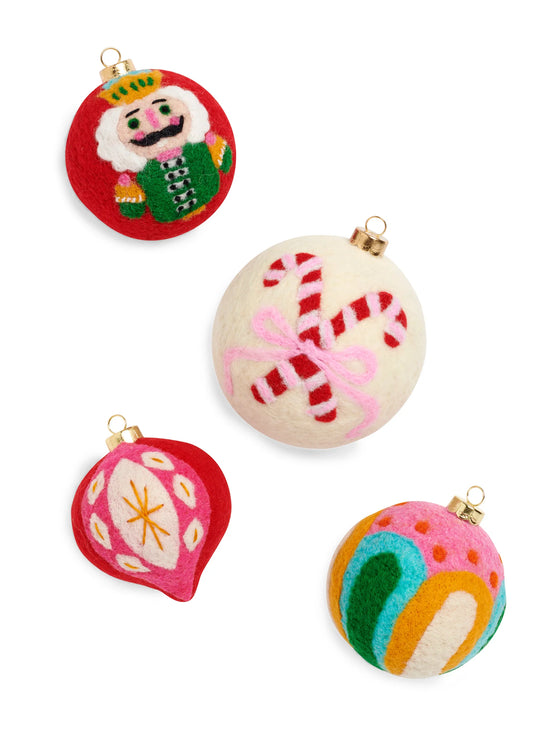 Candy Cane, Set of 4 Ornaments
