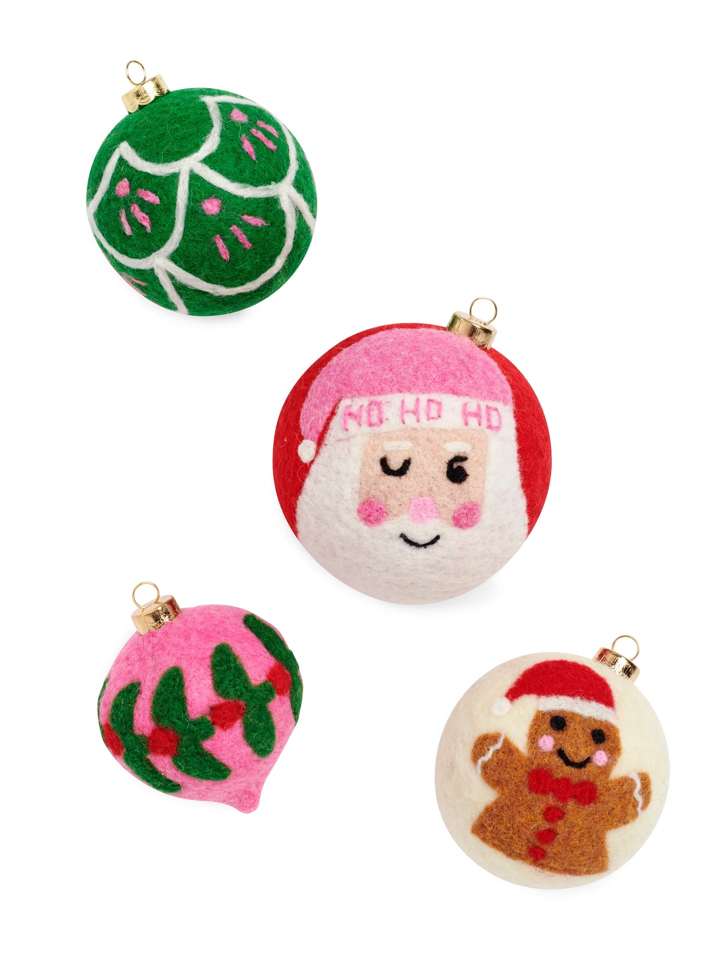 Set of 4 “Jolly” Ornaments