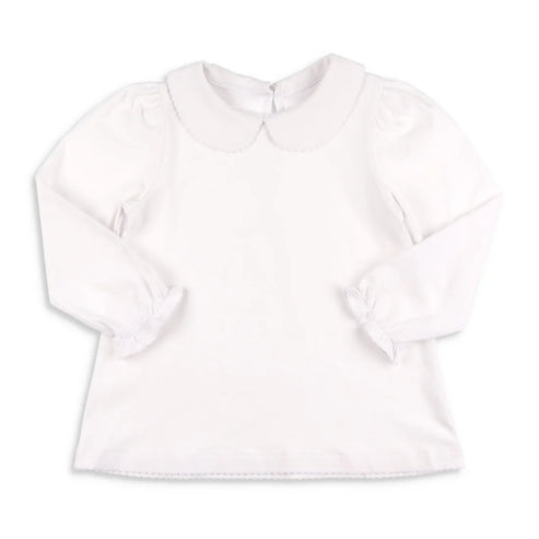 Girls Long Sleeve Collared Shirt