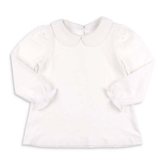 Girls Long Sleeve Collared Shirt