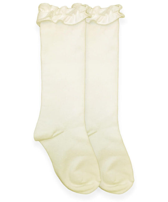 Ruffle Knee High Sock