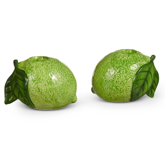 3.5” Lime Taper Candle Holder