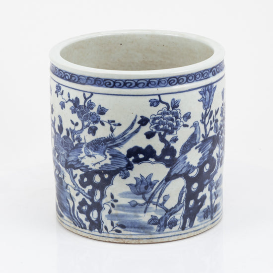Blue And White Spring Blossom Chache Pot