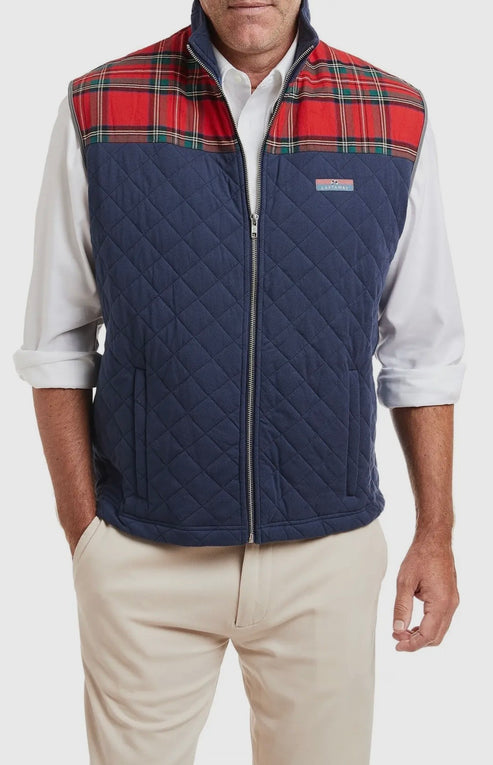 Cross Rip Quilted Vest