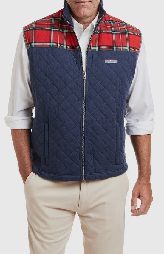 Cross Rip Quilted Vest