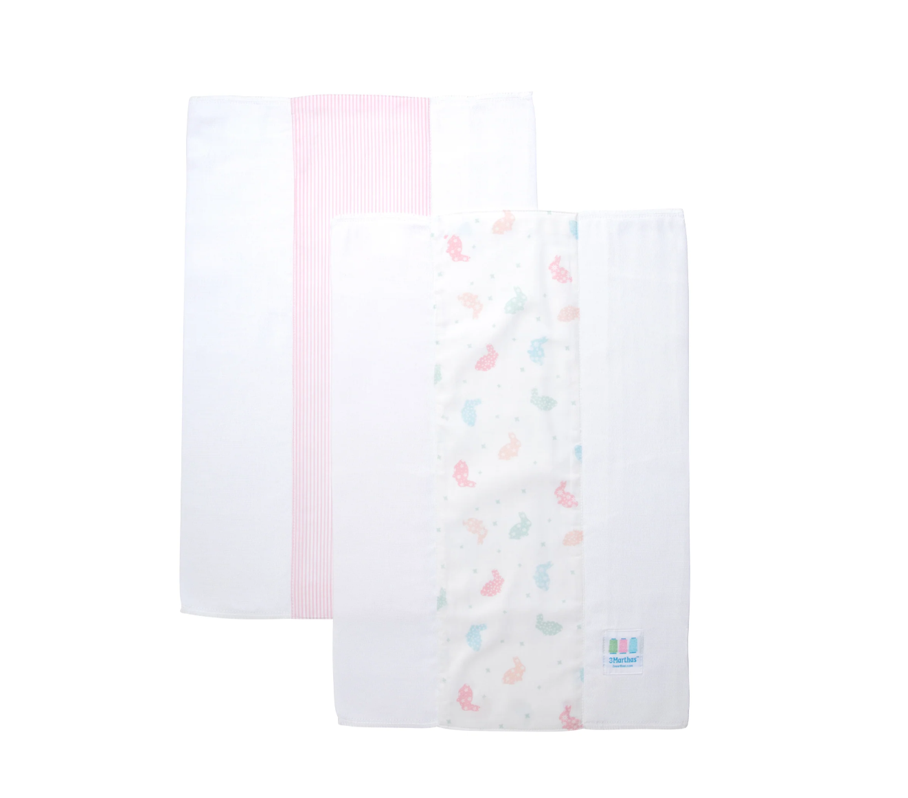 Bunny Set of 2 Burp Cloths
