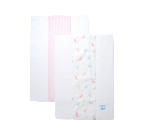 Bunny Set of 2 Burp Cloths