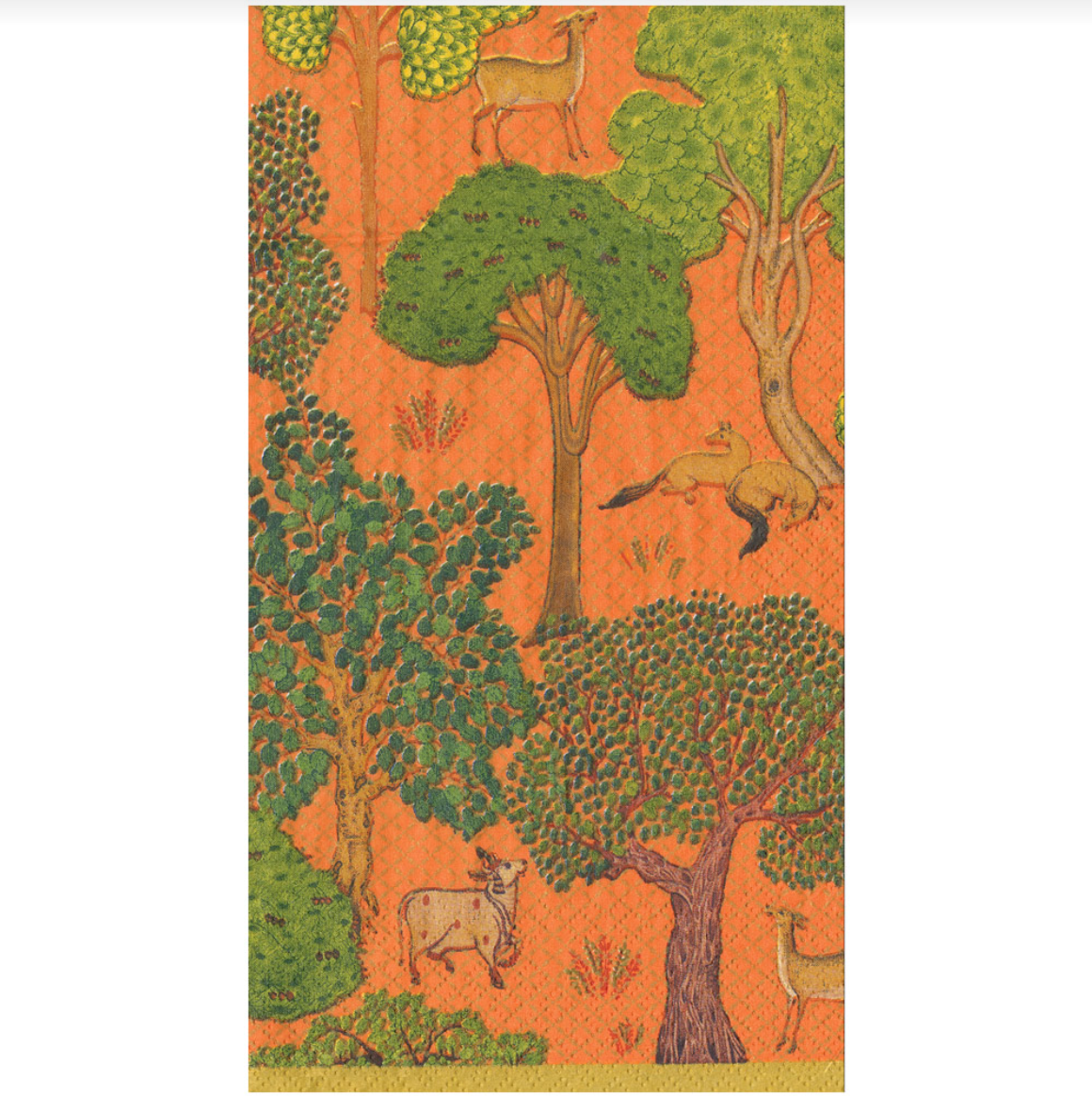 Arcadian Forest Orange Napkin