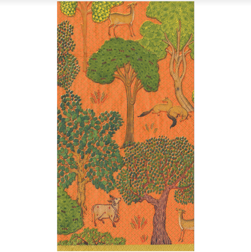 Arcadian Forest Orange Napkin