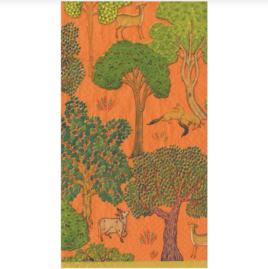 Arcadian Forest Orange Napkin