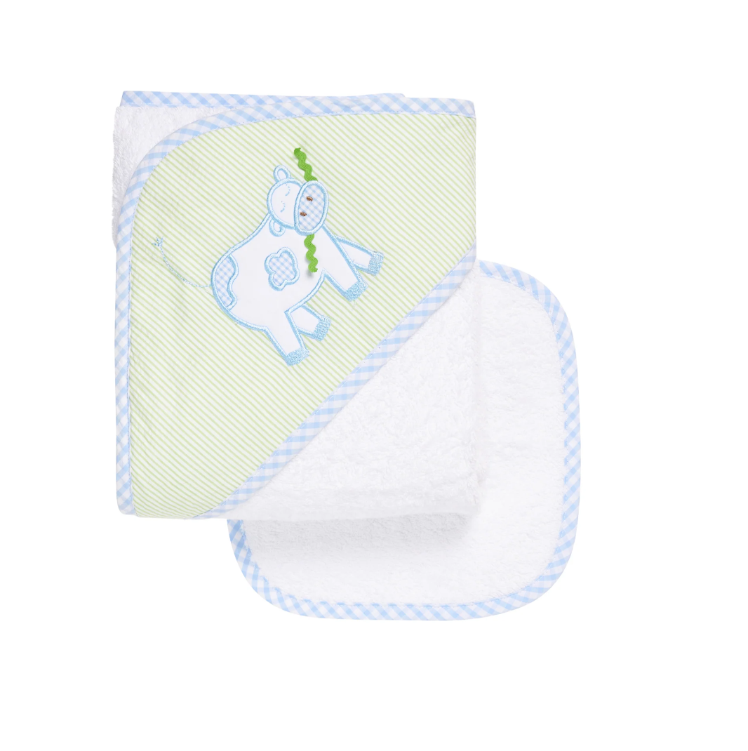 Baby Hooded Towel and Washcloth Set