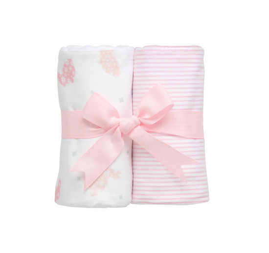 Bunny Set of 2 Burp Cloths