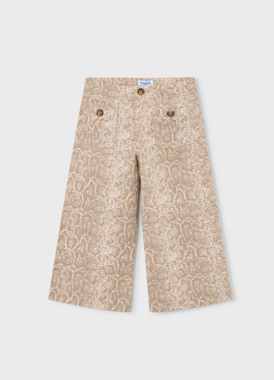 Mayoral Snake Print Denim Pants