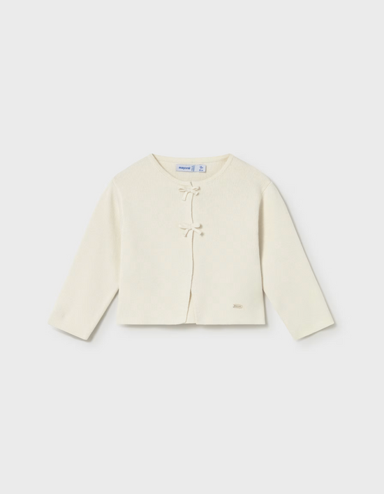 Mayoral Knit Bow Cardigan