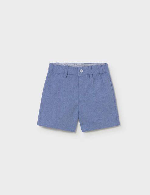 Mayoral Blue Linen Shorts
