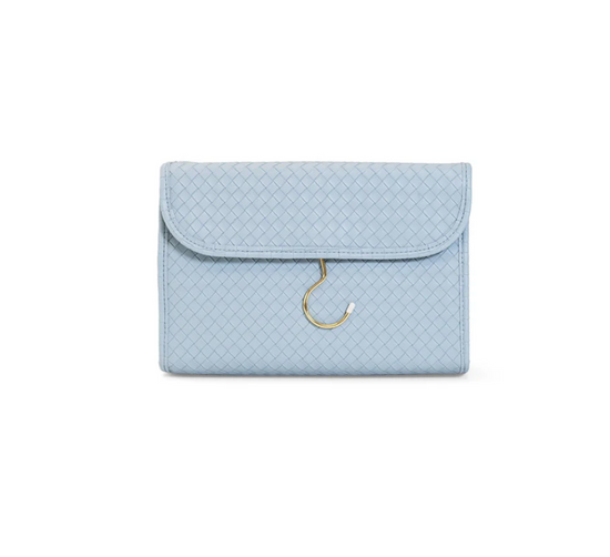 Luxe Hanging Toiletry Case in Woven Surf