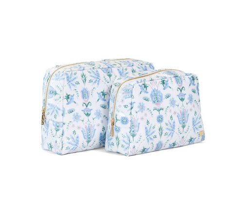 Luxe Gloss Wash Bag Set in Seychelles