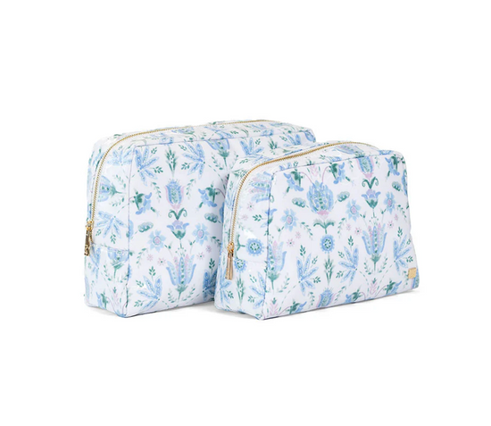 Luxe Gloss Wash Bag Set in Seychelles