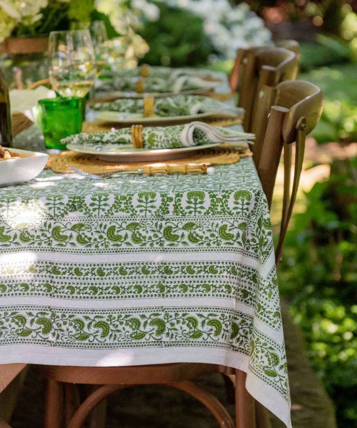Caroline Green Tablecloth