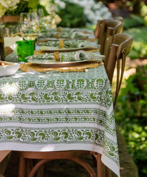 Caroline Green Tablecloth