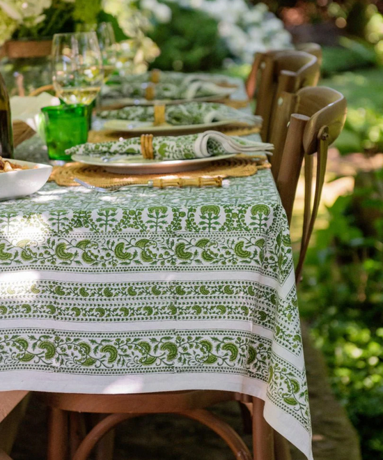Caroline Green Tablecloth