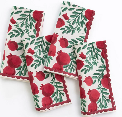 Pomegranate Vine Napkin | Set of 4