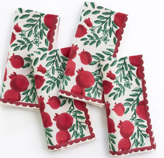 Pomegranate Vine Napkin | Set of 4