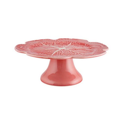 Bordallo Pinheiro Cabbage Cake Stand