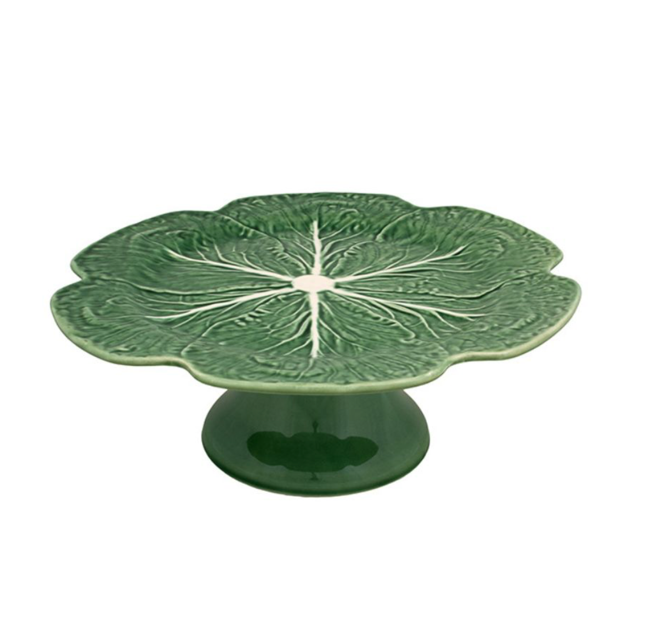 Bordallo Pinheiro Cabbage Cake Stand