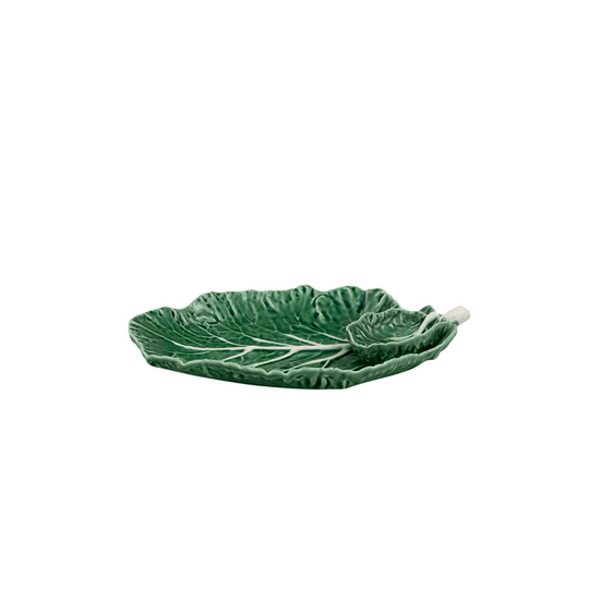 Bordallo Pinheiro Small Serving Leaf with Bowl