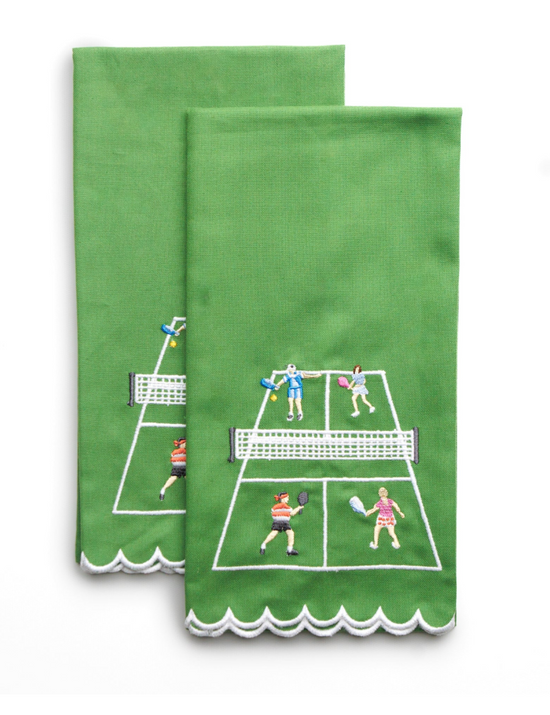 Day at the Courts Pickleball Tea Towel