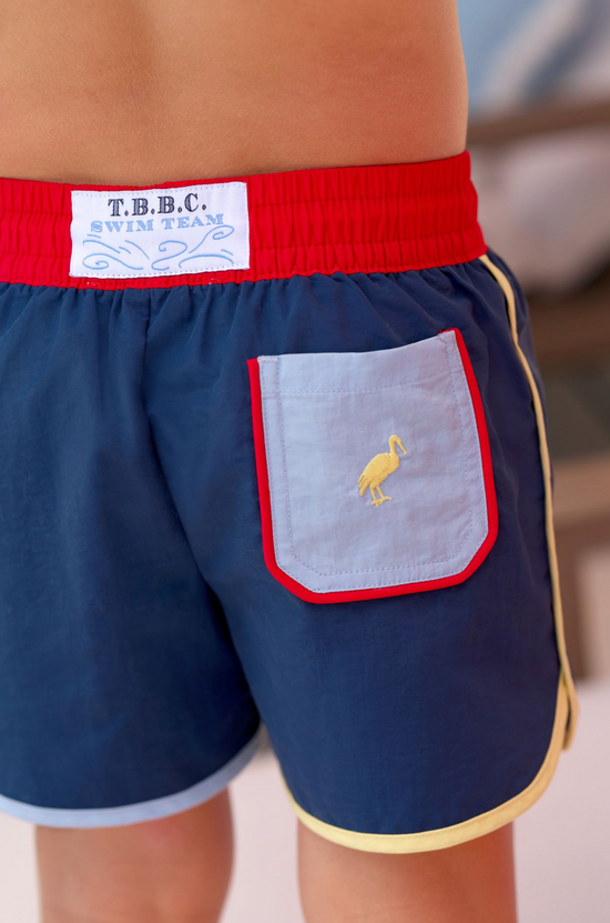 Nantucket Navy/Richmond Red Tanner Trunks