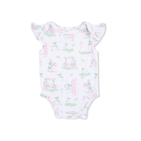 Girl's Ruffle Golf Body Suit