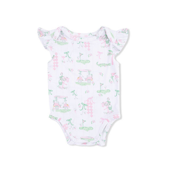 Girl's Ruffle Golf Body Suit