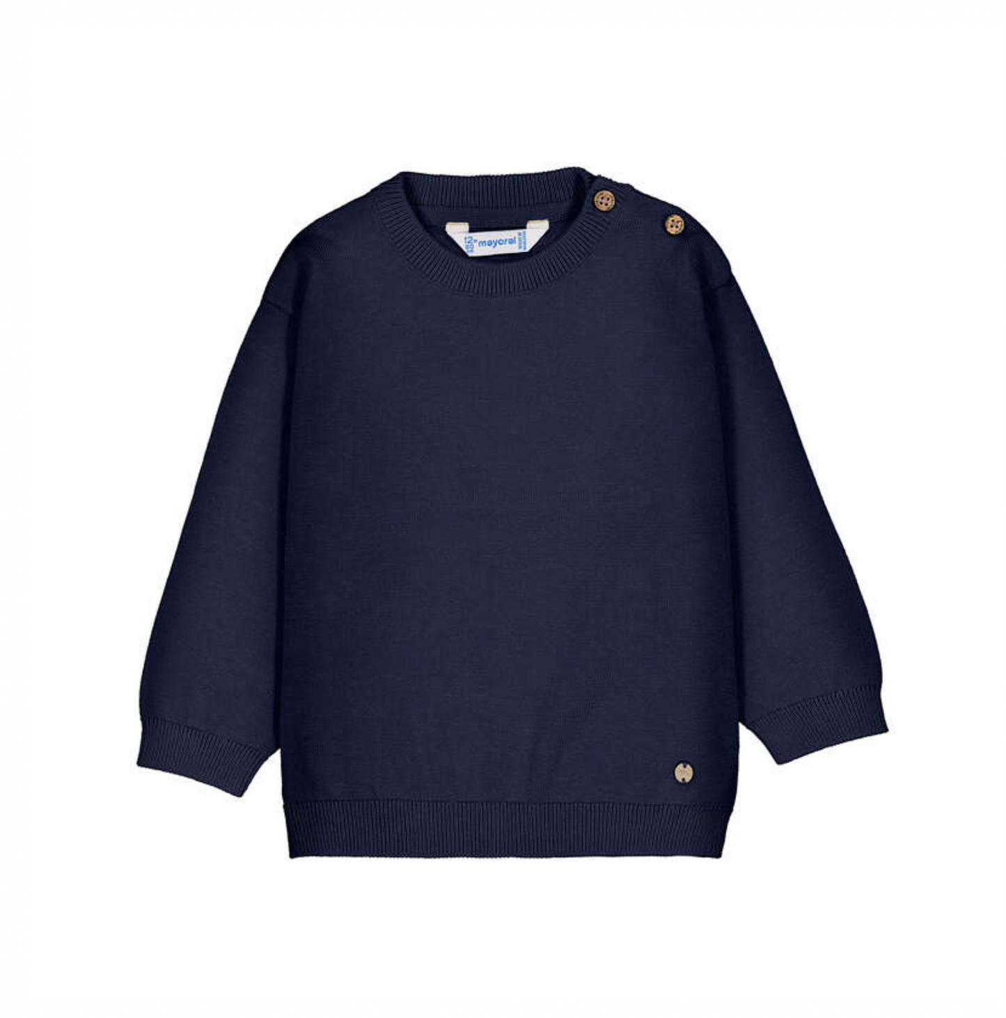 Mayoral Basic Cotton Sweater with Buttons