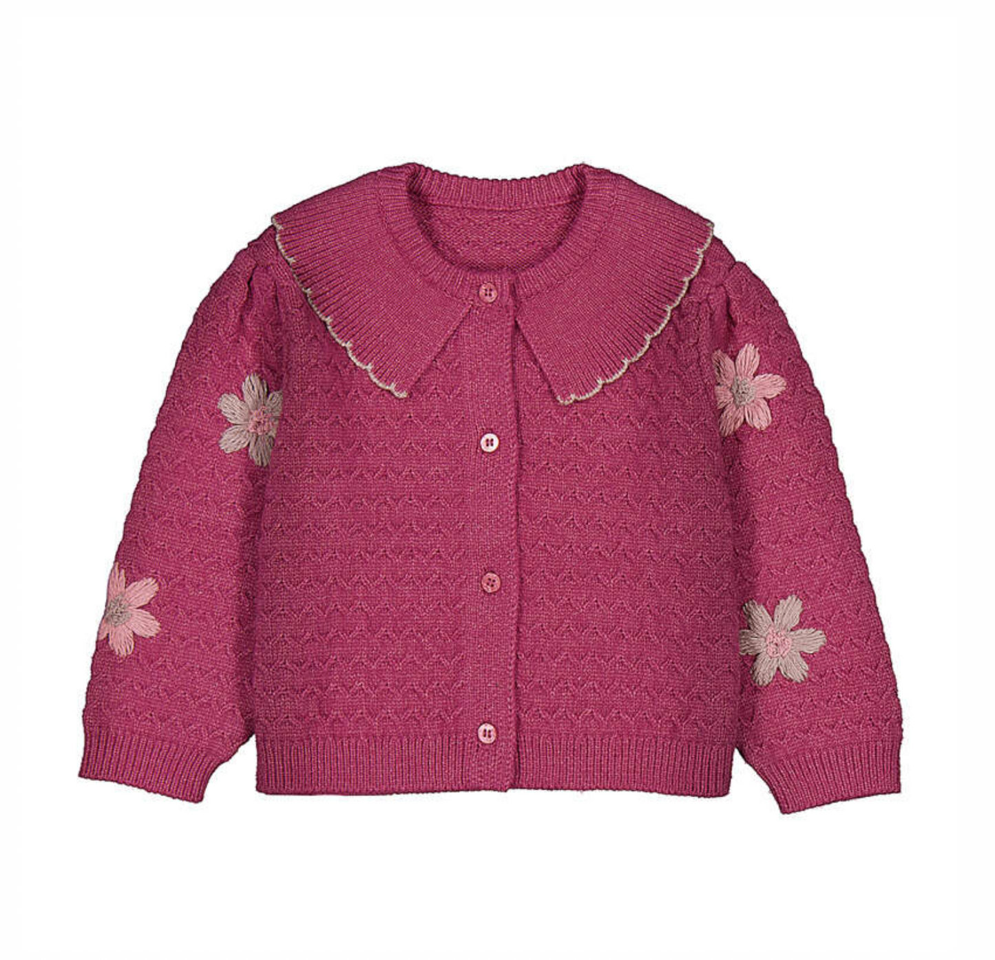 Mayoral Little Girls Embroidered Cardigan