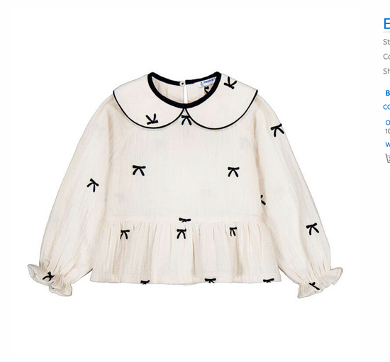 Mayoral Embroidered Blouse