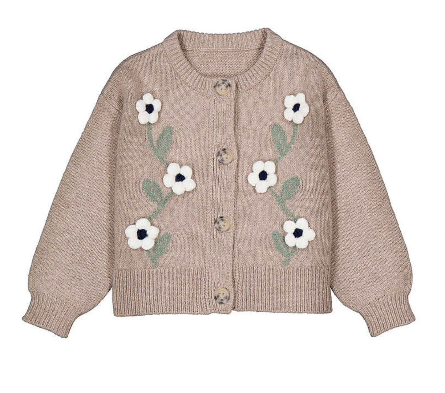 Mayoral Floral Embroidered Cardigan