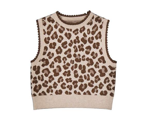 Mayoral Girls Leopard Vest