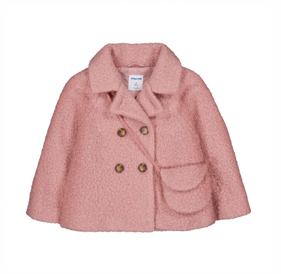 Mayoral Girls Pink Coat