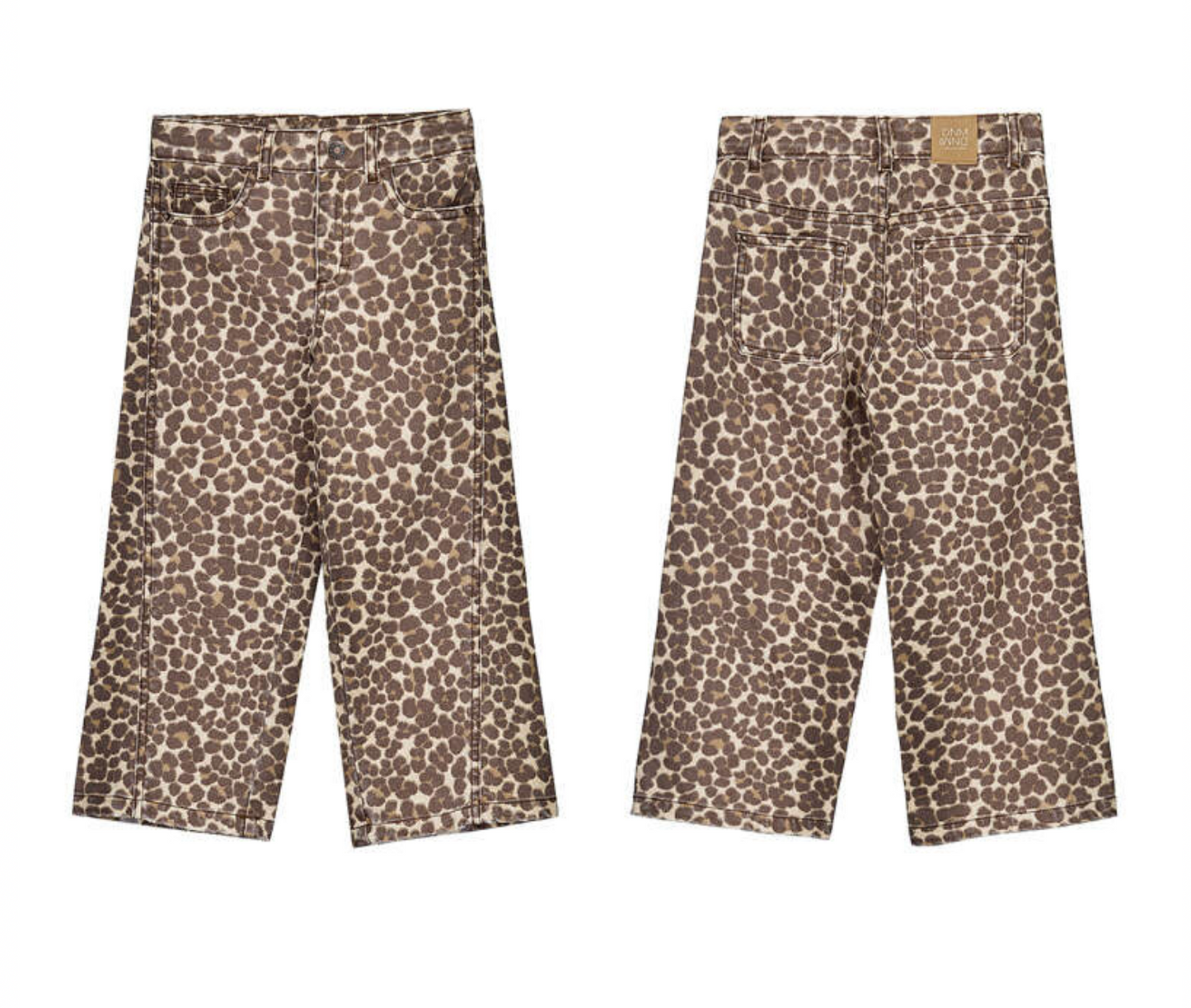 Mayoral Girls Leopard Denim Pants