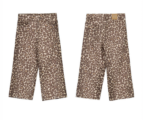 Mayoral Girls Leopard Denim Pants
