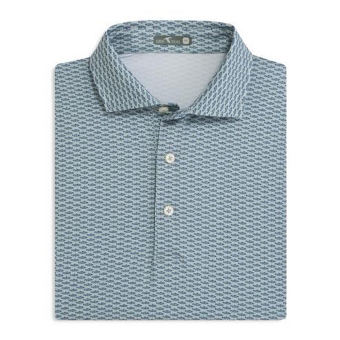 Elm Trout Run Printed Performance Polo