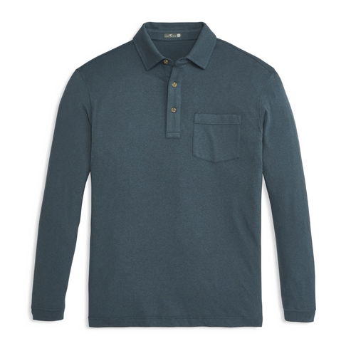 Indigo Wander Long Sleeve Polo