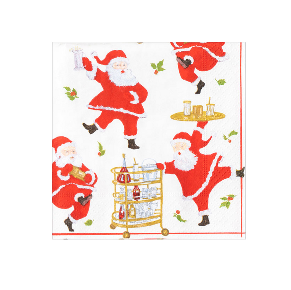 Cocktails with Santa Napkin