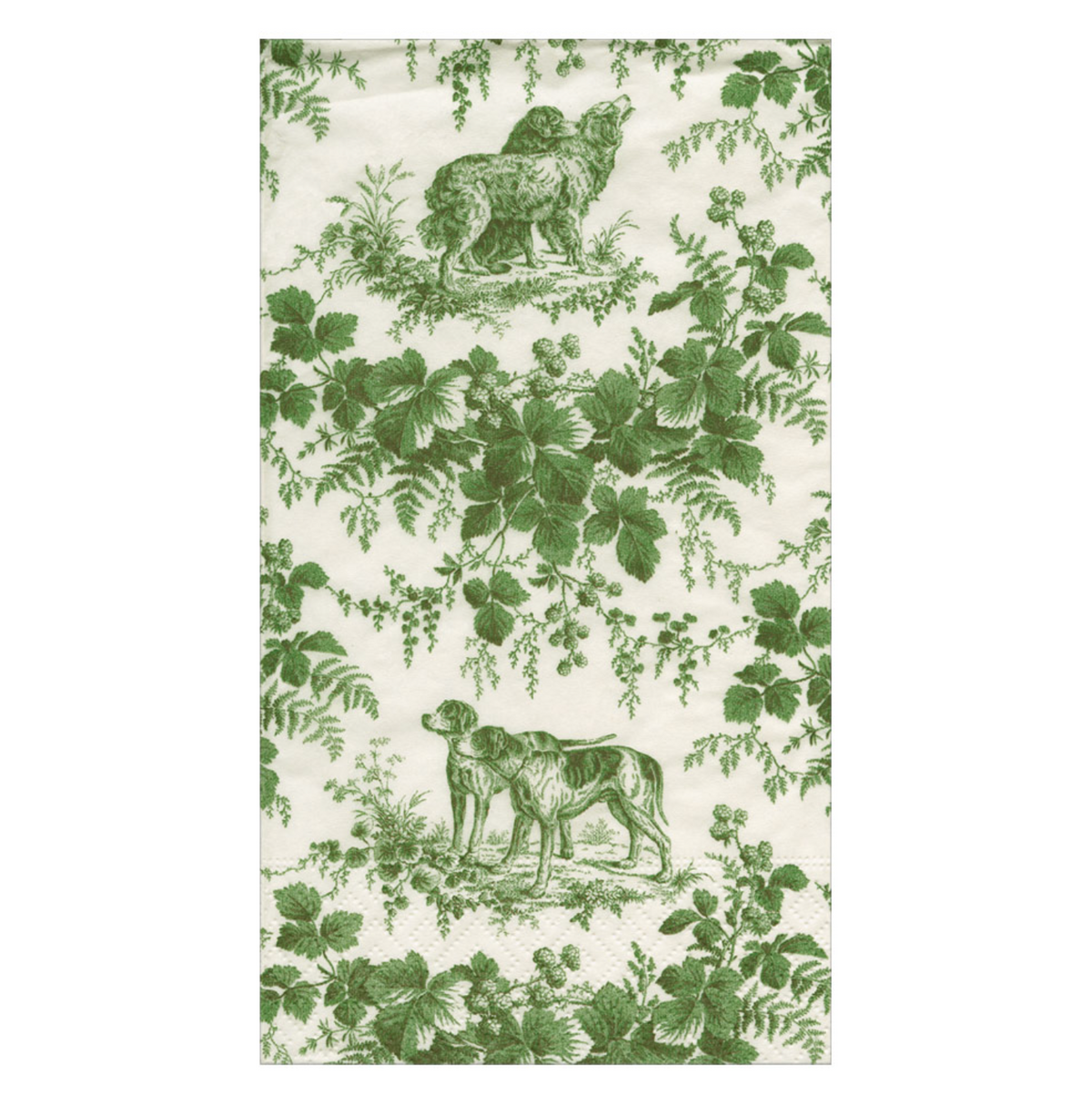 Hunting Toile Evergreen Guest Towel