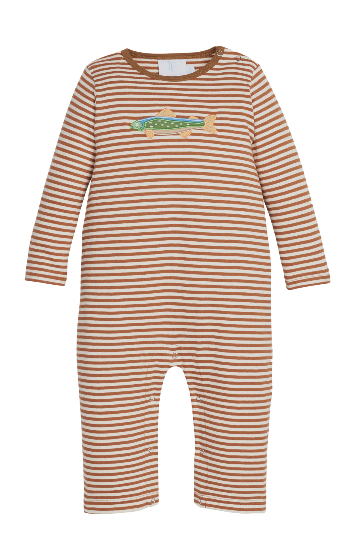 Applique Romper - Brook Trout