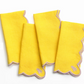 Scalloped Embroidered Napkins | Set of 4